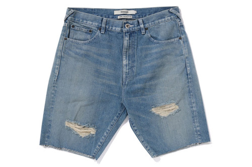 Buy Tandul Light Blue Women Denim Shorts Stylish Relaxed Fit Distressed Mid  Rise Ripped Fringed Hemline High Waist Shorts, Size - M gifts for women at  Amazon.in